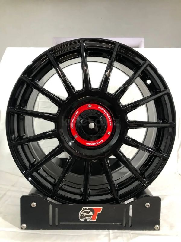 0257	R17 7,5J	5x100 / 5x112	ET38	66,6 	GLOSS BLACK W RED INSERT