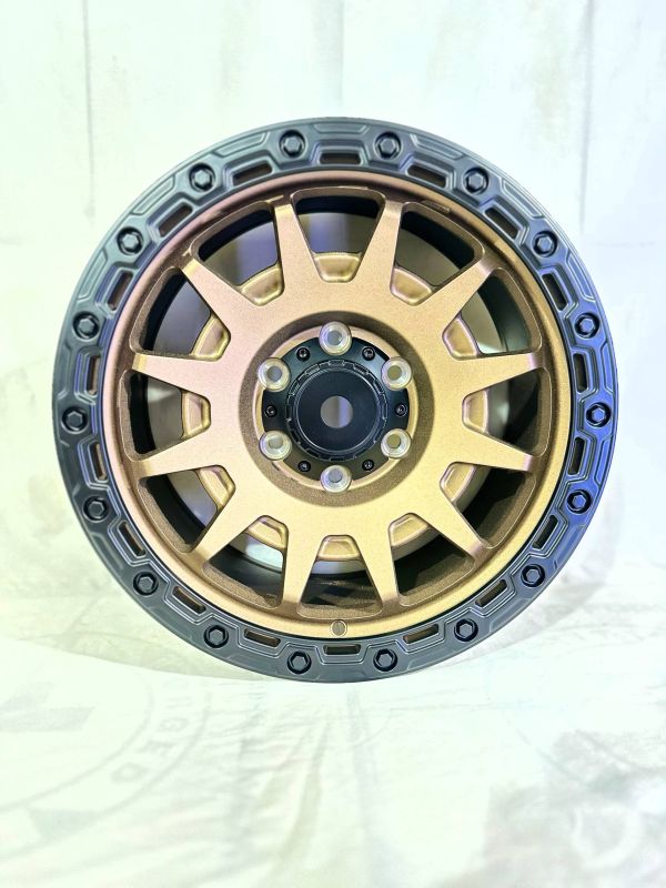 XF221	R17 8,5J	ET0	110.1	6x139,7	SAND BRONZE+MATTE BLACK MACHINED LIP