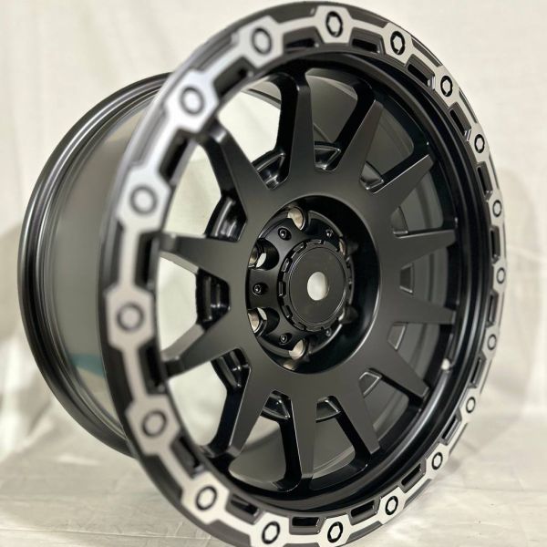 XF221	R17 8,5J	ET0	110.1	6x139,7	MATTE BLACK MACHINED LIP