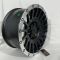 177206	R17 8,5J	ET0	110	6x139,7	MATTE BLACK MACHINED LIP
