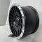 177206	R17 8,5J	ET0	110	6x139,7	MATTE BLACK MACHINED LIP