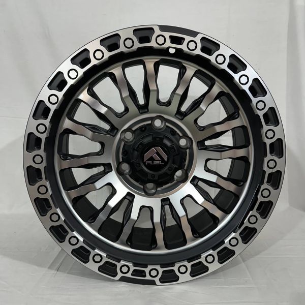 177210	R17 8,5J	ET0	110	6x139,7	MATTE BLACK MACHINED FACE