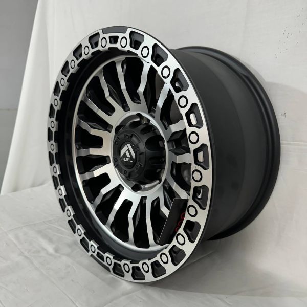 177210	R17 8,5J	ET0	110	6x139,7	MATTE BLACK MACHINED FACE+ MACHINED LIP