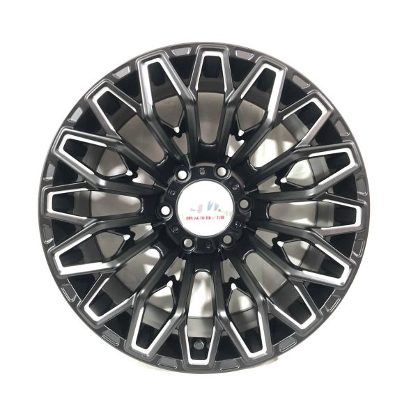 F8739 R18 9J ET0 6x139,7 110,5	matt black+milling