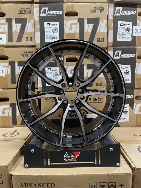 8278 R18 8,5J ET35 5x100 / 5x114,3 ЦО 73.1	Gloss black+ Machined face (with undercut)