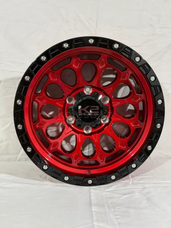 ZB70704K R17 9J 110,1 ET0	6x139,7	CANDY RED+GLOSS BLACK LIP