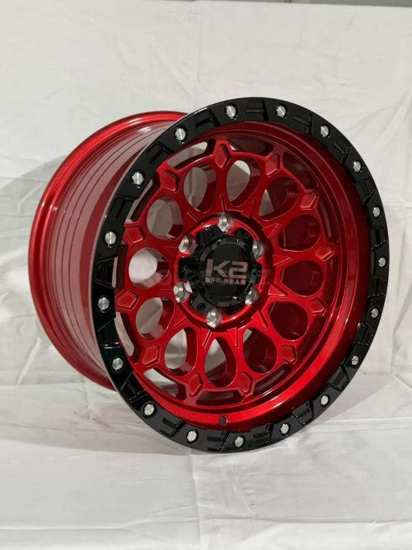 ZB70704K R17 9J 110,1 ET0	6x139,7	CANDY RED+GLOSS BLACK LIP