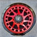 RGW8855 R17 9J 6x139,7 ET0 ЦО 110 Red face black lip