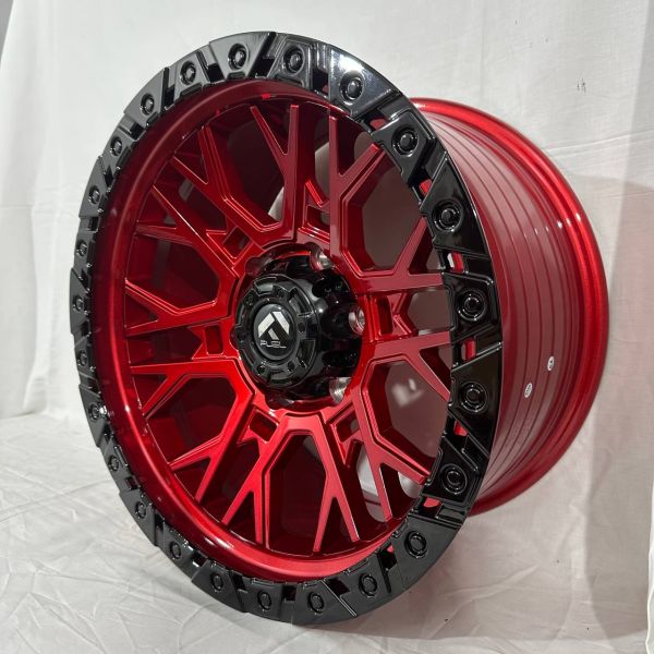 X70721K  R17 9J ET0 6x139,7	110,1 CANDY RED+GLOSS BLACK LIP
