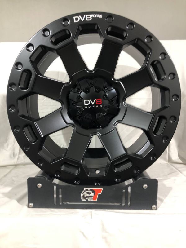 DV8 works DHC1834	R20 9J 6x135 / 6x139,7 ET25	ЦО 106,2 SATIN BLACK WITH MILLED LOGO