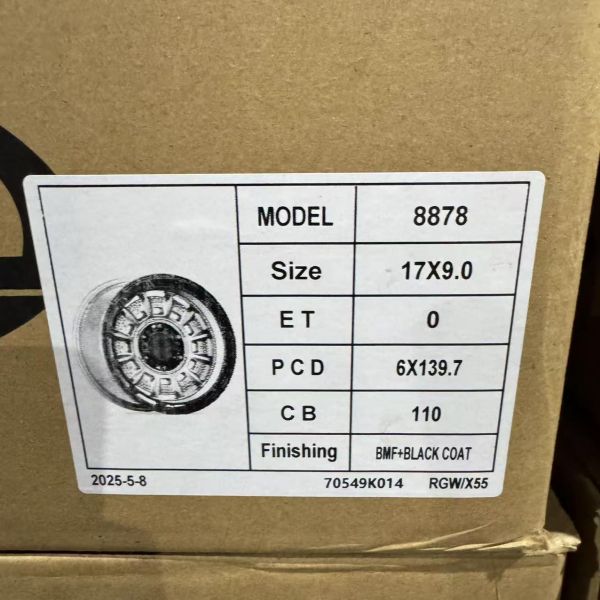 RGW8878 R17 9J 6x139,7 ET0 ЦО110 BLACK + black СOATING