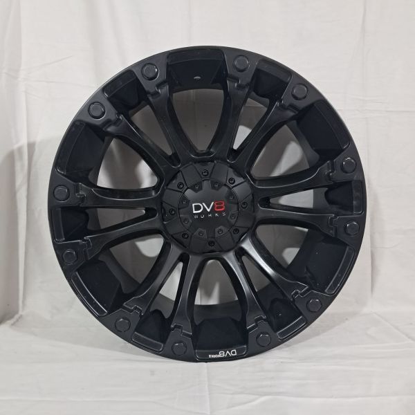DV8 works DHC1832 R20 9J 6x135 / 6x139,7 ET25 ЦО106,2 SATIN BLACK WITH MILLED LOGO