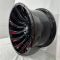 0175 R20 12J 5x114,3 / 5x127  ET-44 ЦО 78,1 BLACK MILLING WINDOWS RIVETS+RED COATING