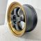 ks089 R19 9,5J 5x114,3 ET35 ЦО 67,1 SEMI MATT BLACK +BRONZE LIP +GOLD RIVET