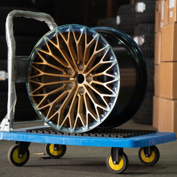 Astone Martine R21 10-12J ET48-42 5x128 ЦО 75,1 Rim polish bronze + center brush bronze