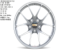 H458 Forged BMW	R18 9,5J	ET23	5X120	72,56	HYPER SILVER