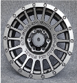 XF034	R18 8,5J	ET0	110,1	6*139.7	50% MATTE BLACK MACHINED LIP