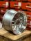 18959	R18 9J	ET25	74,1	5x112 / 5x120	SILVER MACHINE LIP+CHROME RIVETS