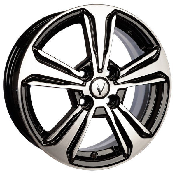 4x100 R15x6 CB54,1 ET46 k-7 K-111 Алмаз черный (домино) 11100AK