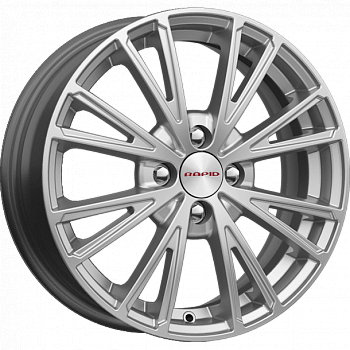 4х100 R16х6 СВ54.1 ЕТ49 Rapid Меандр-оригинал (КС879) сильвер 74613SK
