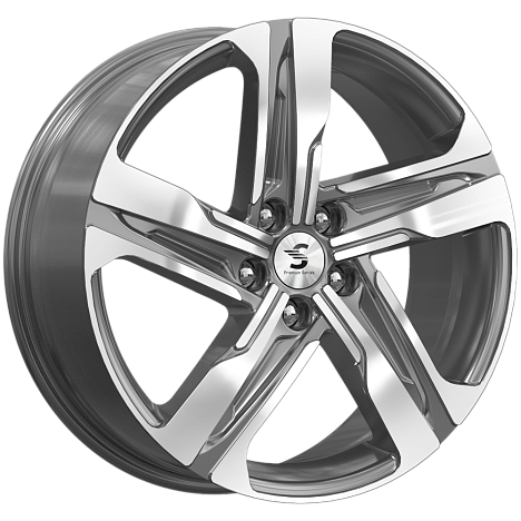 5х114.3 R19х7,5 СВ67.1 ЕТ50 Premium KP004 Diamond gloss graphite арт. 77569