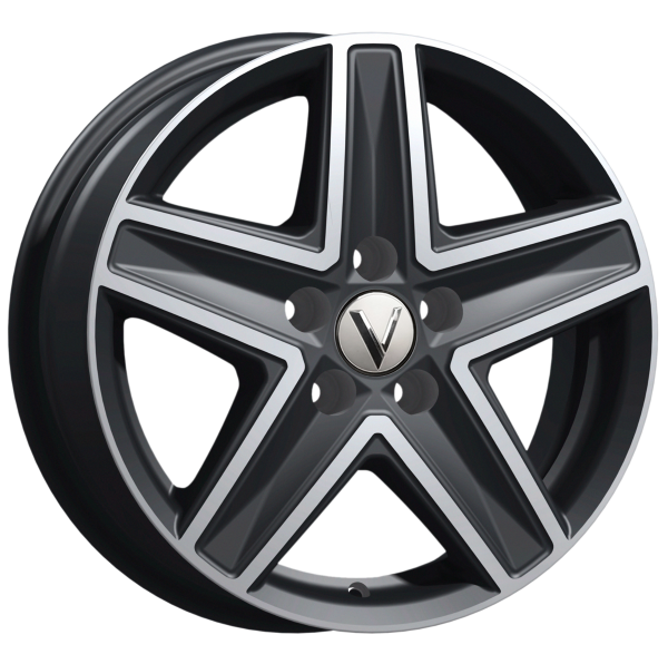 5x130 R16x6.5 CB89,1 ET55 Вектор B237 Алмаз черный 23709AB