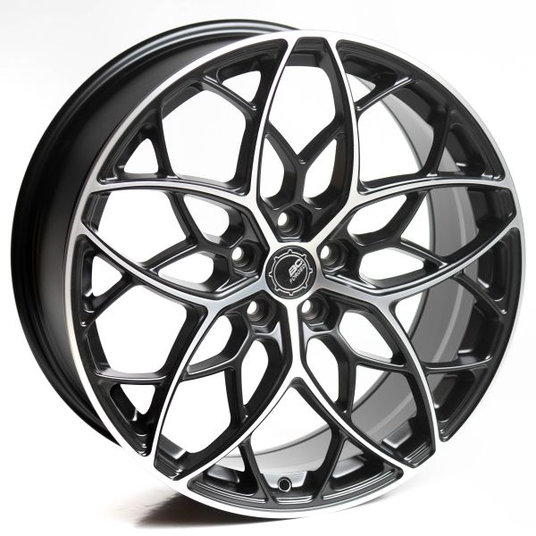 5х112 R20х8,5 СВ66,6 ЕТ40 KF29 Matt Black Machined face