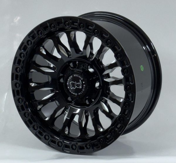 6х139,7 R17х9 СВ110,1 ЕТ-12 R2802 Gloss black +Milled